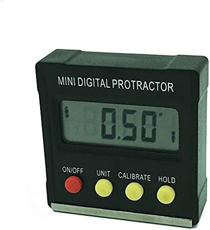WJCCY Дигитални Агол Пронаоѓач Protractor Електронски Ниво Box 360 степени Дигитални Inclinometer Агол Мерење Алатка со Магнети за