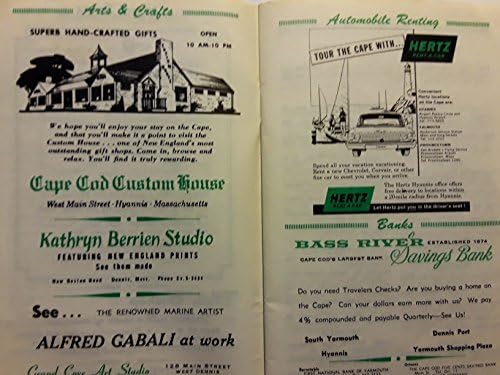Гроздобер Оригинални 1963 Рекламна Брошура - На Кејп Код Vacationer