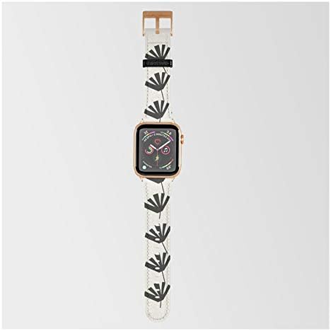 Листови од Роза Бек на Smartwatch Бенд Компатибилен со Apple Види 38mm/40mm - 38mm/40mm - Розово Злато