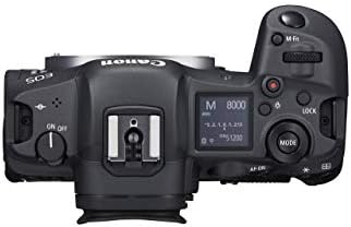Canon EOS R5 Full-Frame Mirrorless Камера со 8K Видео,45 Мегапикселна Full-Фрејм CMOS Сензор,DIGICxImage Процесор,Dual Мемориската