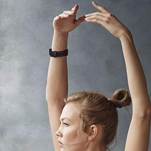 Пакет 3 Силикони Бендови за Fitbit Инспирира HR & Fitbit Инспирира 2 & Fitbit Инспирира & Ace 2 Замена Wristbands за Жени Мажи Мали Големи (Мал: за 5.5-7.9 Зглобовите, Црна+Бела+Вино Црвено)