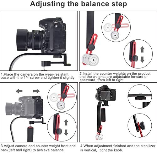 Видео Steadycam Стабилизатор за Дигитален Компактен фотоапарат iPhone dslr фото за Canon Nikon, Sony Gopro Херој Pentax DV видео