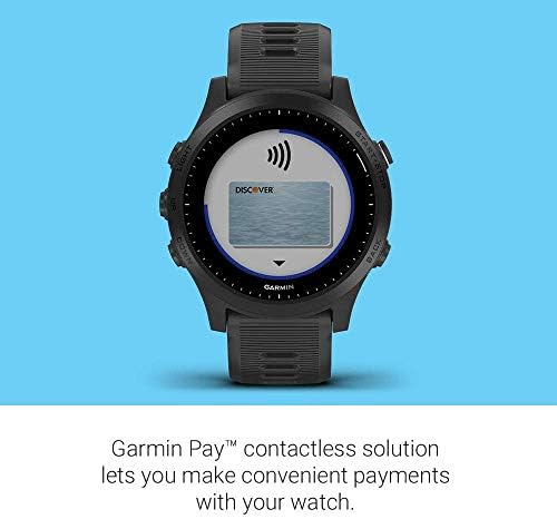 Garmin Forerunner 945 Премиум GPS Работи/Триатлон Smartwatch со Вклучени Wearable4U Earbuds со Полнење Случај Пакет (Црна +Earbuds)