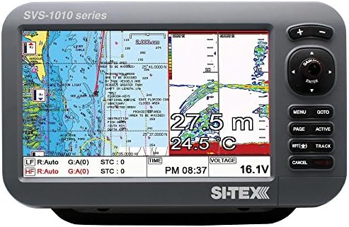 Si-Tex 10 Chartplotter/Sounder Комбо w/Внатрешна GPS Антена & Navionics+ Картичка SVS-1010CF,