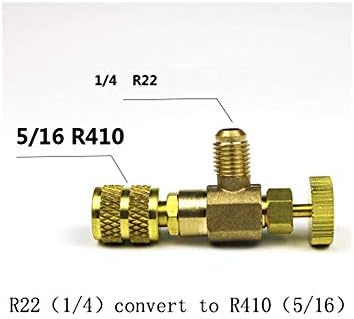 R22/R410 Ладење Адаптер за Полнење Течни Прилог Додаток Контрола Вентил Дома Ладење Алатка за сигурносен Вентил Услуга,R410 да R22