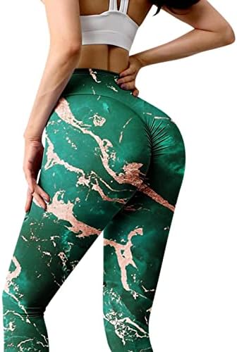 Жените Висока Половината Leggings Мода Печати Мулти Јога Панталони Ултра Мека Водат Стомак Контрола на Тренингот Задник Лифт Хулахопки