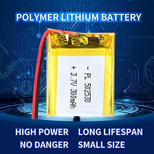 YTKavq 3.7 V 300mAh Батеријата 502530 Литиум Полимер Ion Батерија Li-ion Li-Po Батерија со 2P PH 2.0 mm Теренот Конектор