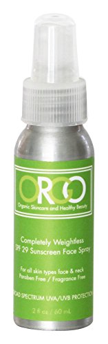 Органски Да Зелени Целосно Бестежин Лице Сончање Спреј | наградуваниот Лесни Органски Сончање | 29 SPF | 2 oz
