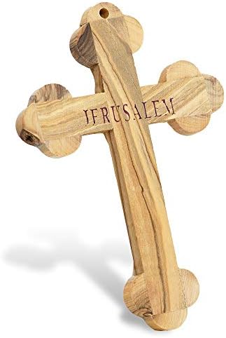 Galileecraft Ѕид Крст на Маслиново Дрво со Крсте Католичката од Ерусалим од страна на Света Земја