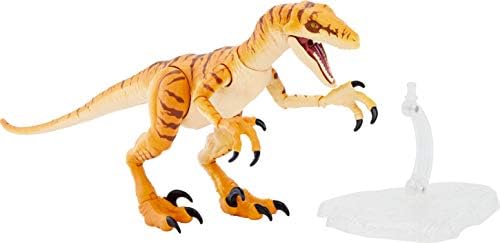 Јура Светот Килибар Колекција Тигар Velociraptor 6-Диносаурус во Акција Фигура, Филм-Автентичен Детали, Подвижни Зглобови и Слика