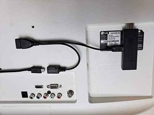 [2 Pack] ТВ xStream USB приклучок Адаптер, Микро OTG Кабел, Моќ - Компатибилен со Стриминг Стапови, Медиумите Уреди, Rii и Logitech