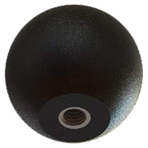 Иновативни Компоненти AN4C-B1-L-21 1.00Топката knob 1/4-20 челик цинк locknut црна pp (Пакување од 10)