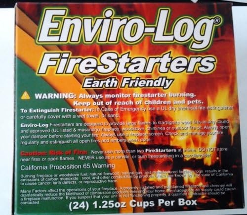 НОВИ Енвиро-Дневник еколошки Firestarters 2 ПАКЕТ (48 firestarters) за Камин Дрво Шпоретот Оган Пит
