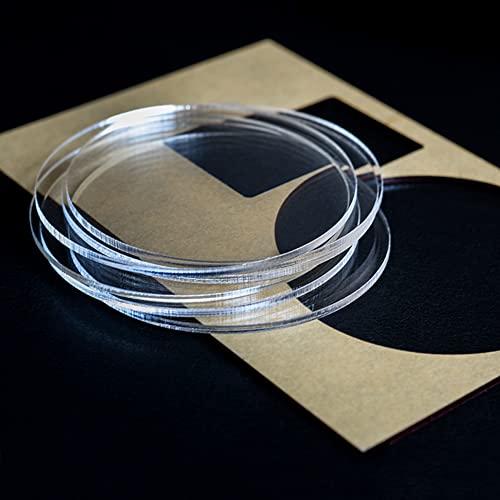 Транспарентен Акрилик Тркалезна Плоча Plexiglass Пластична Фолија, Дебелина 4.0, со Дијаметар од 400mm (1 Парче)