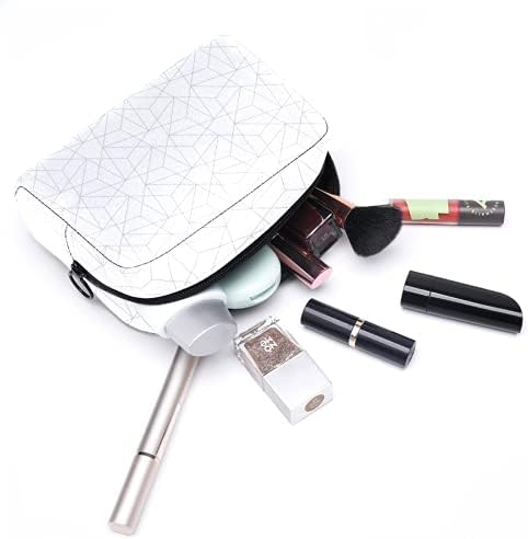 Козметички торба Женска Шминка Перниче За патување да носат козметика се промени клучеви итн,Апстрактни Геометриски Модел