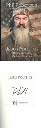 Phil Робертсон потпишан 2020 Исус Политиката Hardcover Книга (Патка Династија) - ТВ Списанија