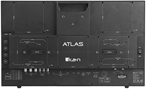 Ikan Атлас 19.5-инчен 3G-SDI/HDMI Областа & Студио Следи со 3D Luts/Домет, Ultra HD/DCI 4K Поддршка преку HDMI Влез (Ax20) - Црна