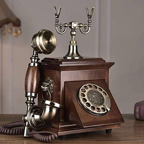 Телефон Антички Цврсто Дрво, Антички Богови бирате Телефонски Ретро Телефон Стариот Телефон, Плочи Ротари dial Антички земјени за