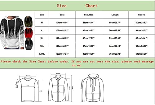 BEUU Дуксери за Мажи, Мажи Мастило Прскање Печатени Drawstring Долги ракави Спортски Блузи Мода Обичните Маскирани Суичери
