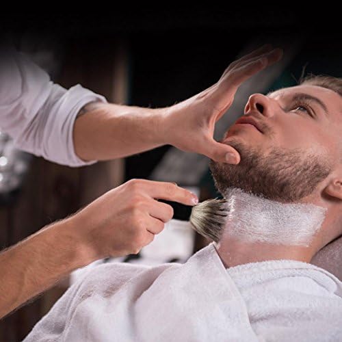 Мажите Бричење Мечка Четка Најдобри Најлон Коса Избричат Дрво Се Справи Со Жилет Берберот Алатка