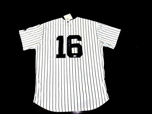 Whitey Ford Hof 74 New York Yankees Потпишан Авто Величествен Дома Џерси Psa/днк - Autographed MLB Дресови
