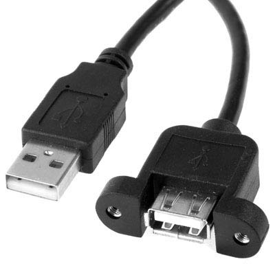 Chenyouwen Конектори Компјутерски Кабел USB 2.0 СУМ да БОЛЕСТ Планината Pannel Кабел, Должина: 30cm