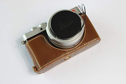 Leica Д-Лукс 7 Случај, BolinUS рачно изработени СТП Кожа Половина Камера Случај Торба Покрие Дното Отворање Верзија за Leica Д-Лукс