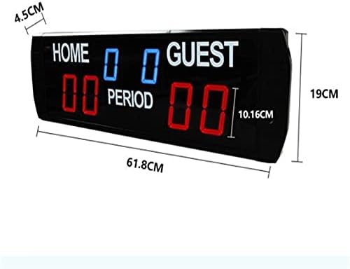 YADSHENG Scoreboards LED Електронска Табла во Кошарка, Бадминтон Табла Игра Далечински Управувач Фудбал Електронски Постигнувајќи