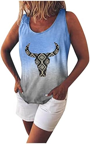 Блузи, за Жени Секојдневен Лето Кратко Sleeve，Круг Вратот Жените Лабава Тебе Печати без Ракави, T-Shirt Вест