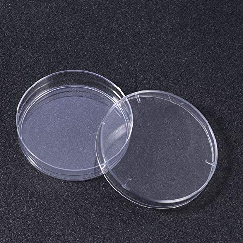 TEHAUX 40 Пакет Стерилна Пластична Petri Јадења Култура Јадења со Капак, 100mm Кол x 15mm Длабоко