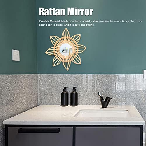 Chiwe Ретро Ратан Шминка Огледало, Трајни Бања Ратан Шминка Огледало Иновативни за Декорација(2)