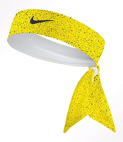 Обичај Yellow Speckle Влага Wicking Спортски Главата Тај - Водат Вратоврска Headband Атлетик Фитнес Sweatband Јога Тренингот Неврзан