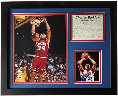 Легендите Никогаш не Умираат Чарлс Barkley 76ers Намести Фото Колаж, 11 x 14-Инчен
