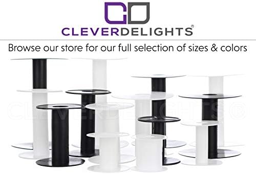 CleverDelights Пластични Spools - 5 1/2 x 3 5/8 - Црна - 10 Парчиња