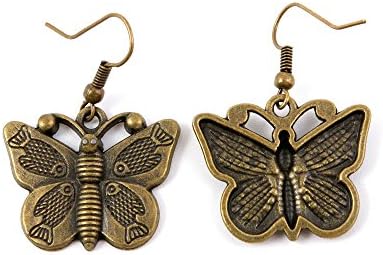 60 Пара Накит Одлуки Шарм Снабдување со Материјали трговија на Големо Мода Earring Грбот Наоди Уво Куки V1YS7 Риба Пеперутка