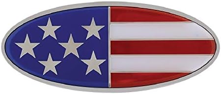 Обединетите Пацифик Peterbilt Американското Знаме Хром Метал Предната Хауба Амблем 7 7/8 инчи x 3 1/4 инчи