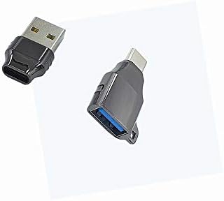 USB C до USB Адаптер(2 Парчиња),USB C Женски USB Машки Адаптер,hunderbolt 3 USB Женски Адаптер OTG Компатибилен со лап-топ компјутери,