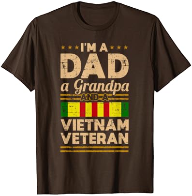 Тато Дедото Виетнам Ветеран Гроздобер Кошула за Мажи Подарок Маичка