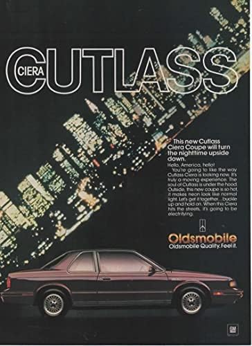 Списанието се Печати Ад: 1987 Oldsmobile Cutlass Ciera Купе, Ноќта Градот Сцена,Ќе го Вклучите ноќен живот наопаку - Electrifying,Oldsmobile