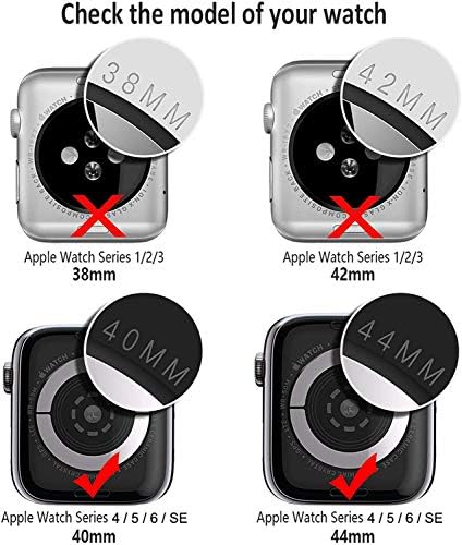 Zotech 4 Пакет Мека Транспарентен TPU Сите Околу Заштитни Случај Компатибилен Apple Види Случај 44mm SE/Серија 6/5/4 (Јасно)