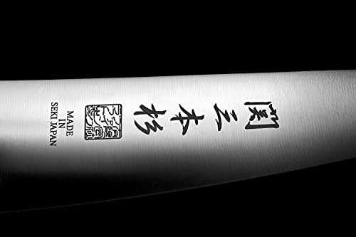 Seki Јапонија Јапонски Seki SANBONSUGI Комунални Готвач Кујнски Нож, 420J2 Нерѓосувачки Челик Santoku Нож, Дрво Рачка, 165 mm (6.5