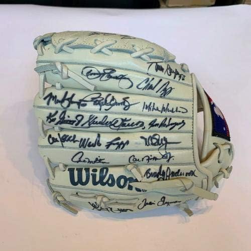1992 All Star натпреварот Тим Потпиша Ракавица Кен Griffey Jr Марк Mcgwire Cal Ripken JSA - Autographed MLB Ракавици