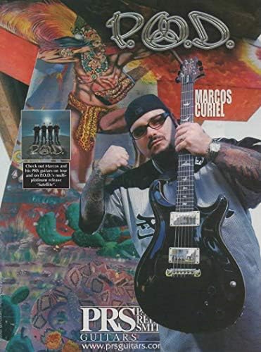Списанието се Печати Ад: 2002 P. O. Д Доведе Гитарист Маркос Curiel за PRS Павле Reed Smith Електрични Гитари, АлбумSatellite