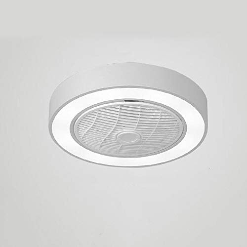 HSCW Таванот Фанови со Осветлување Невидливи Вентилатор LED Таванот Светлина Далечински Управувач Dimmable Ултра-Тивка Фан Температура