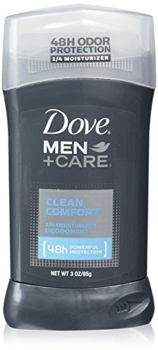 Dove Мажите+Грижа Deodorant Stick Чисти Удобност 3 oz(Пакување од 4)