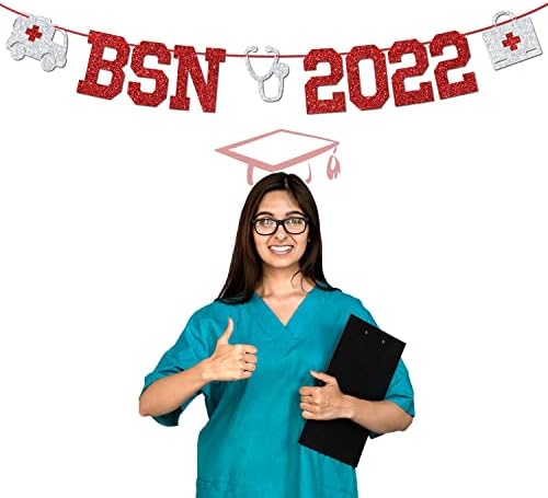 BSN 2022 Банер - медицинска Сестра Дипломирањето Знак, Иднина медицинска Сестра, Медицински факултет Дипломирањето Партија Украси
